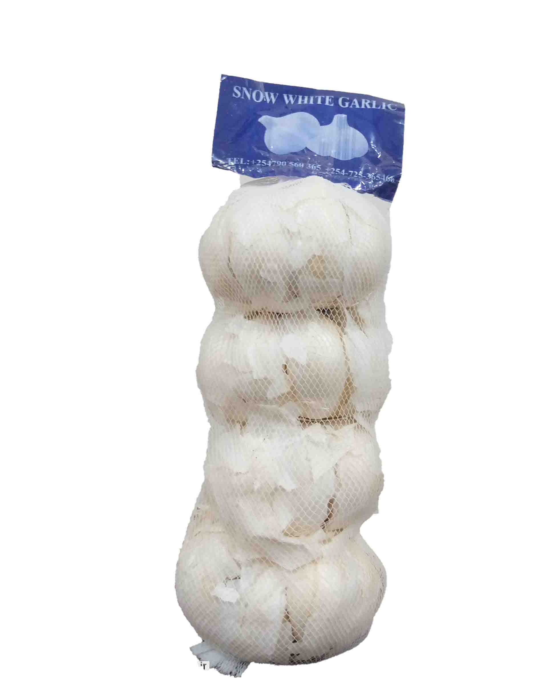 Snow white garlic