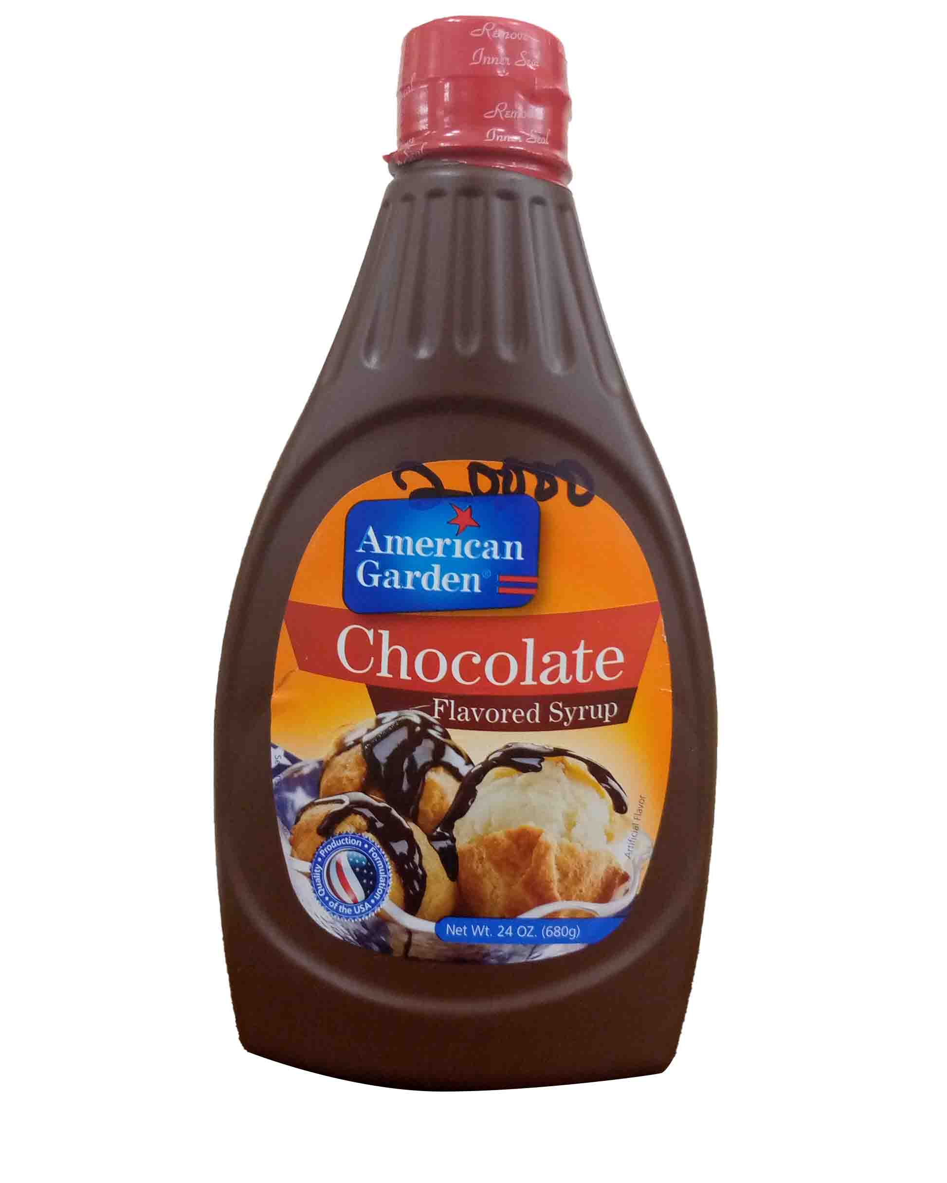 American garden chocolate flavoured syrup